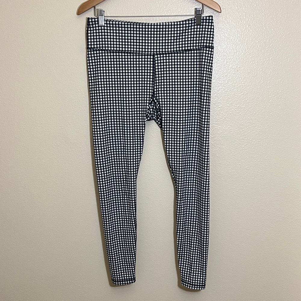 Glyder Black White Checkered Leggings